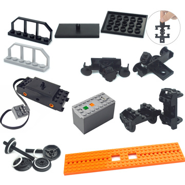 Train Accessories Technical parts Fence Motor multi power functions tool train motor 91994 74784 PF model sets building blocks