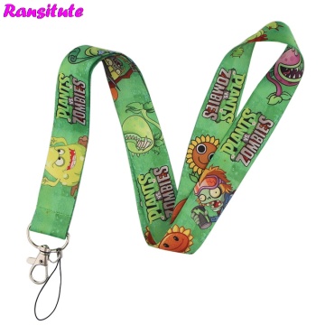 R534 Cartoon Plant Cute Mobile Lanyard Key ID Card Mobile Phone Belt USB Badge Holder Phone Neck Strap