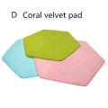 Kids Rugs Hexagon Castle Tent Matching Mat Non-slip Baby Play Mat 4 Material Velvet EVA Plush Pad Cushion Baby Blanket 140*120cm