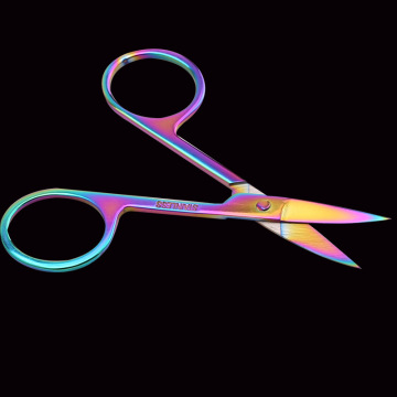 1Pc Colorful Stainless Steel Eyebrow Scissor MakeupTrimming Beauty Makeup Facial Hair Remover Manicure Scissor Nail Cuticle Tool