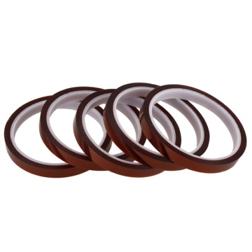 5 Rolls 10mm*33m Heat resistant tape for sublimation Transfer Thermal,brown-color