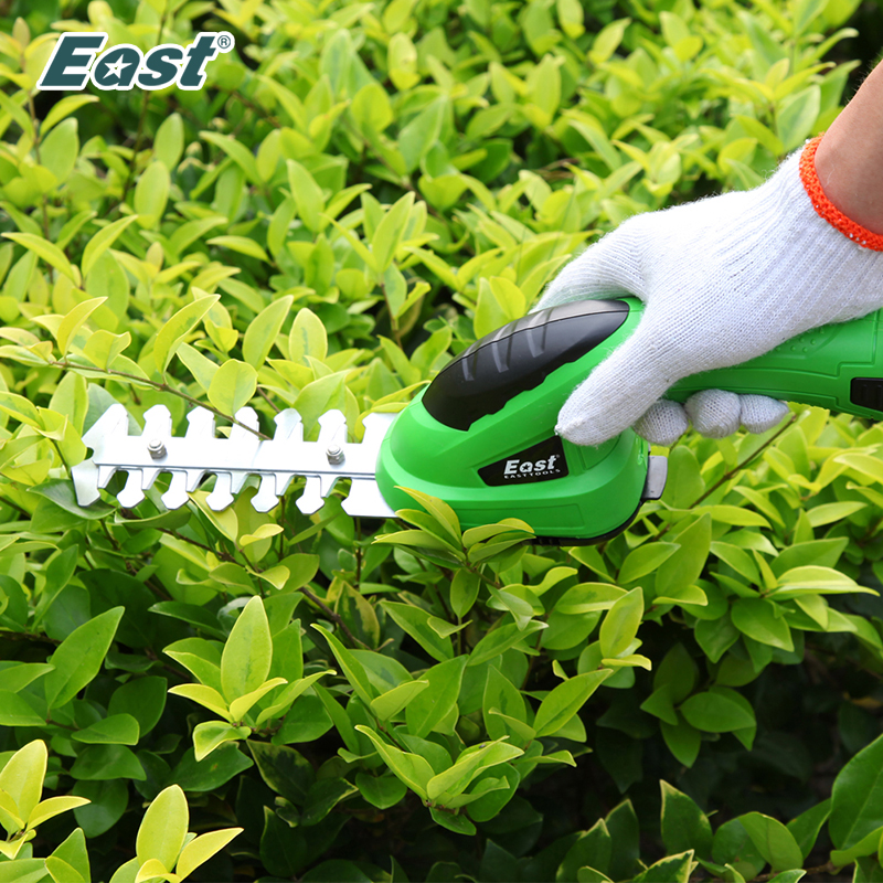 East Garden Tools 3.6V Lithium 1500mAh Cordless Grass Trimmer Pruning Shears Lawn Mower Hedge Trimmer ET1205C Green