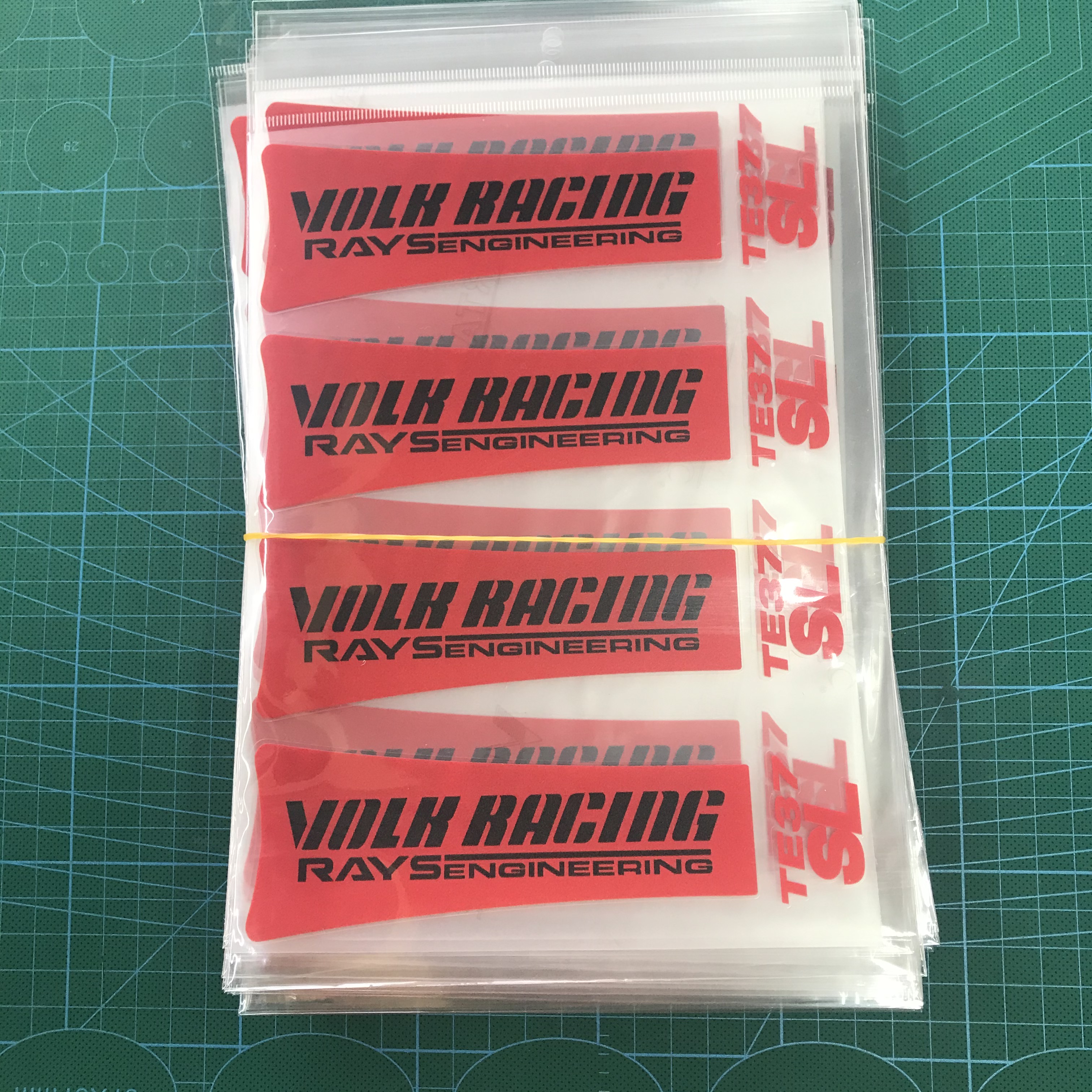 8pcs set Rays Volk Racing Car Wheel Spoke Sticker For TE37 SL CE28 GramLights Auto Rim Label Styling