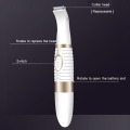 3 In 1 Electric Epilator Battery Precision Epilator Face Hair Eyebrow Trimmer Personal Care Tool Female Shaving Machine