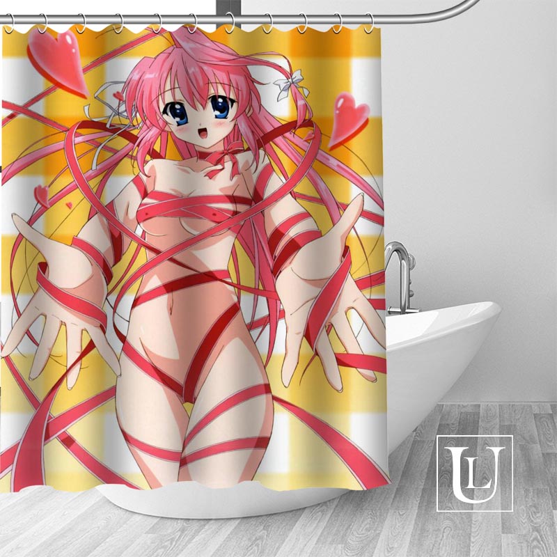 Sexy anime girls Shower Curtains Custom Bathroom Curtain Waterproof Bathroom Fabric Polyester Shower Curtain 1pcs custom