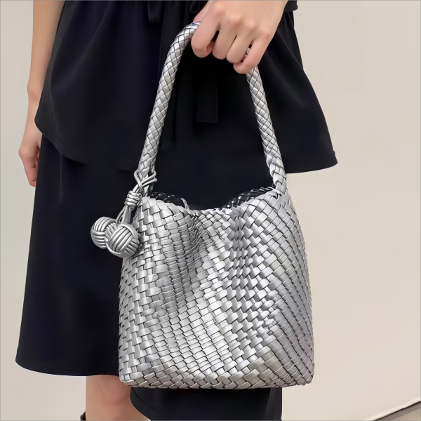 Handmade woven handbag