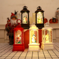 Novelty Children Music Box Christmas Lamp Portable Lantern Room Night Light Party Hanging Lantern Home Decor