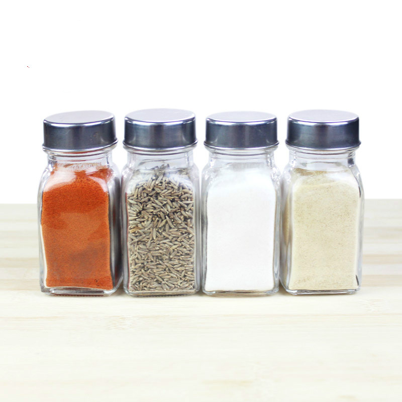 Kitchen accessories storage glass jar spice pepper bottle seasoning barbecue bottle vanilla seasoning tool WY10314