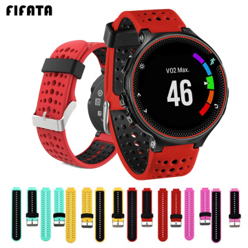 FIFATA Watch Band Silicone Replacement Watchstrap For Garmin Forerunner 235 220 230 620 630 735 Bracelet Outdoor Sport Wristband