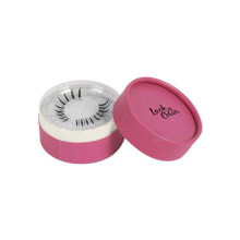 Eyelash Pink Round Box with Custom Logo
