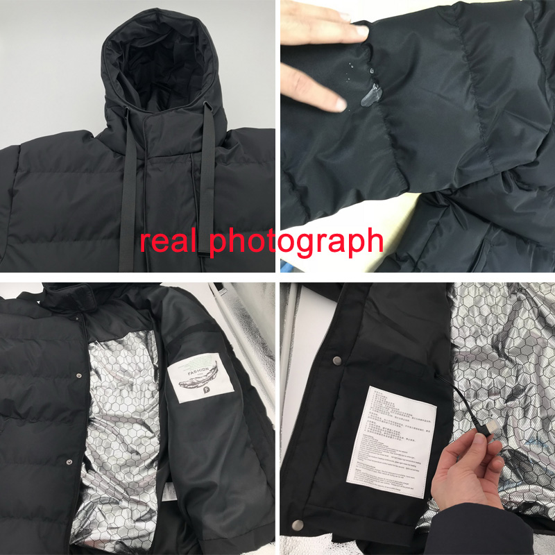 LoClimb L-5XL USB Heated Jacket Men Winter Heating Windbreaker Hiking Thermal Waterproof Jacket Men's Coat Outdoor Jackets AM361