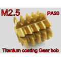 M2.5 modulus 60*55*22mm Inner hole PA 20 degrees HSS Titanium coating Gear hob Gear cutting tools Free shipping