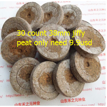 30pcs/lot.38mm jiffy peat Seedling tray.bandeja de Mudas.seeds starter pellete.fontes do jardim.garden supplies