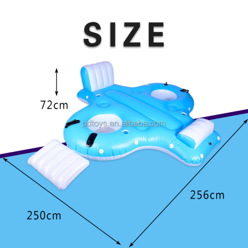 Custom Inflatable Island swimming pool floats for adults for Sale, Offer Custom Inflatable Island swimming pool floats for adults