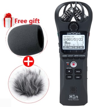 Professional portable ZOOM H1N Handy Recorder Ultra-Portable Digital camera Audio Recorder Stereo microphone Interview SLR