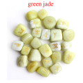 25pcs green jade