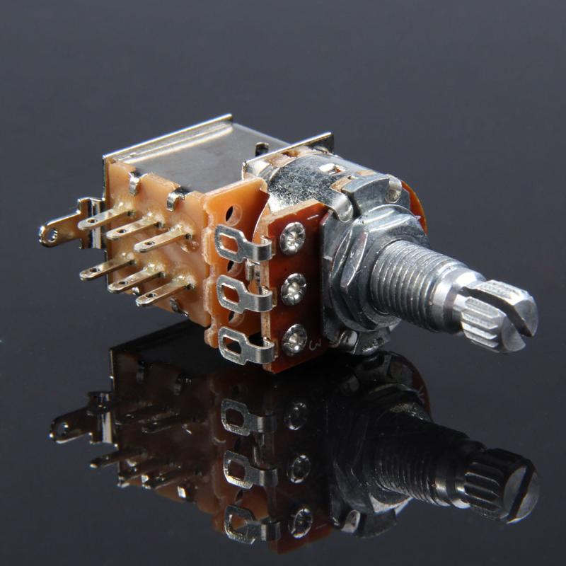 A500K B500K A250K B250K Push Pull Guitar Control Pot Potentiometer Guitar Parts & Accessories