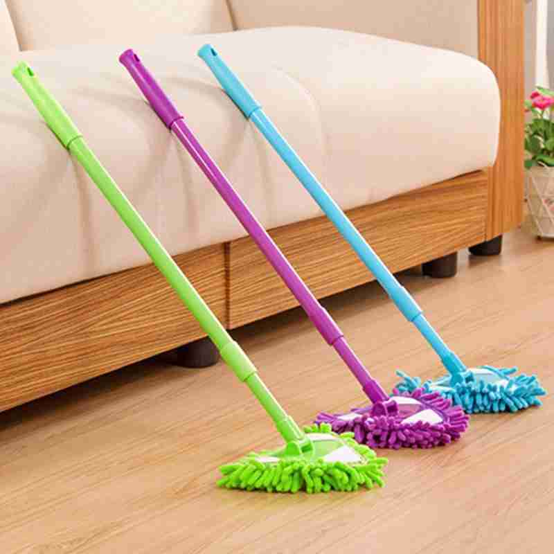 180° rotatable lazy cleaning mop, retractable mop without dead ends, detachable chenille broom, household cleaning tool