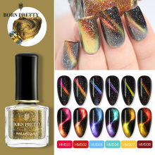 BORN PRETTY Chameleon cat Magnetic Nail Polish 6ml 3D Magnetic Glitter Varnish Magnet Nail Art varnish Black Base Needed