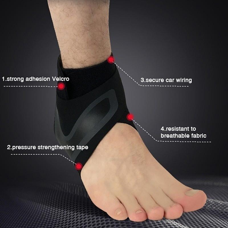1Pcs Adjustable Ankle Support Pad Ankle Sleeve Pressure Anti-Spinning Elastic Breathable Support Fitness Sports Prevention #ED