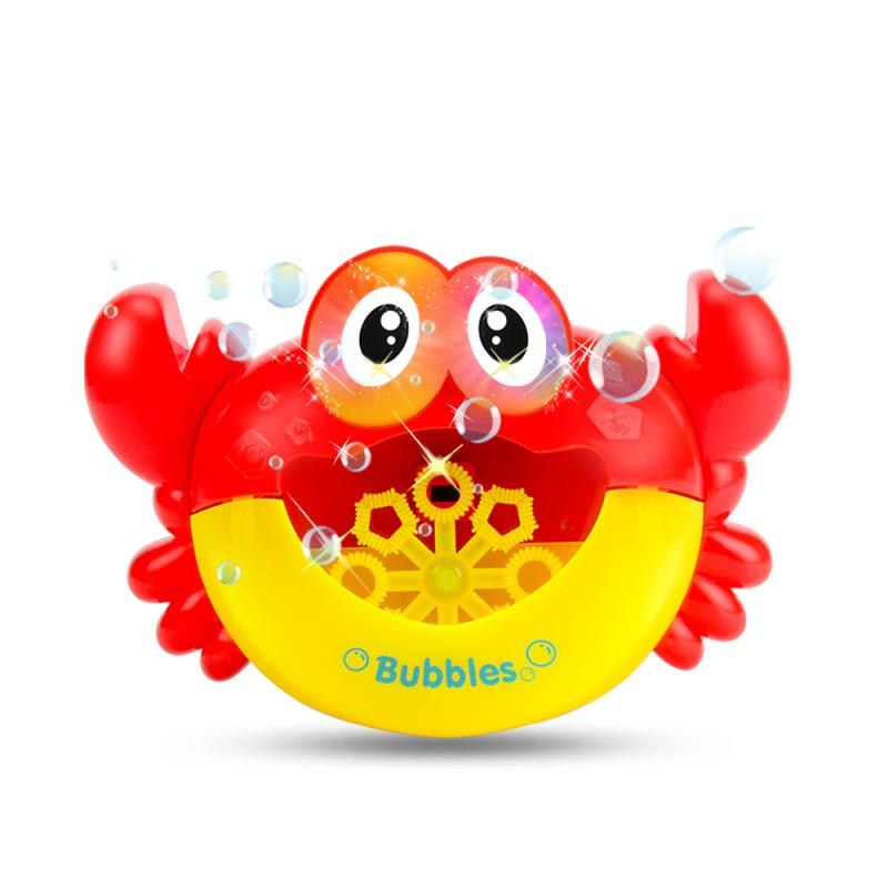 Kids Toy Bubble Blower Machine Funny Music Crab Electric Automatic Crab Bubble Maker Baby Bath Outdoor Bathroom Water Gifts New