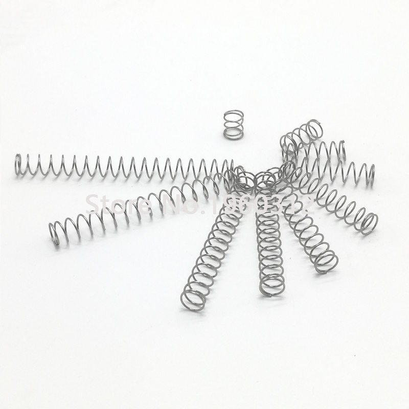 20pcs wire diameter = 0.6mm OD =4mm Stainless Steel Micro return Small Compression anti corrosion extension springs L=5-50