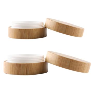30ML/50ML Bamboo Wooden Cosmetic Jar Empty Facial Cream Container High-grade DIY Bamboo Face Cream Refillable Box Storage