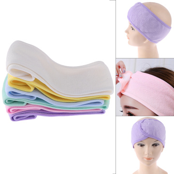 Fashion Head Turban Ladies Make Up Tiara Headbands Cosmetic Fabric Towel Spa Bath Shower Wash Face Elastic Hair Bands For Women