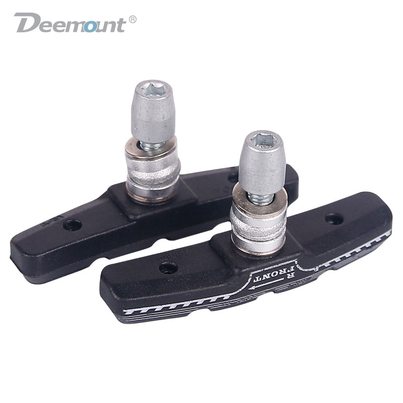 Deemount Quality V-Brake Pads MTB Mountain Bicycle Brake Shoes 70mm Threaded For Linear Pull Brakes All weathers