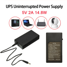 Uninterruptible Power Supply 5V 2A 14.8W Multipurpose Mini UPS Battery Backup Security Standby Power Supply Camera Router For