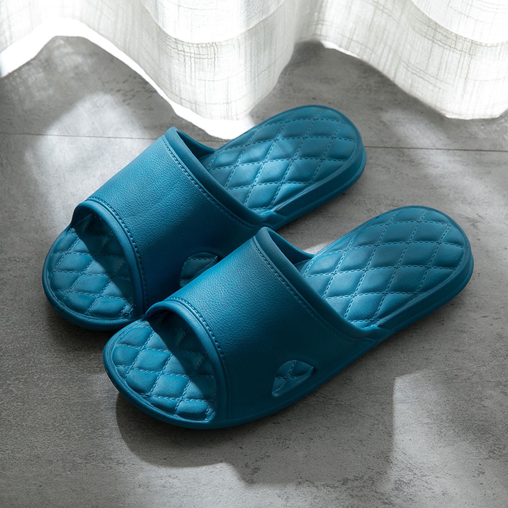 Outdoor indoor bathroom slippers men's non-slip floor flat slippers summer hotel flip-flops men shoes 7.22