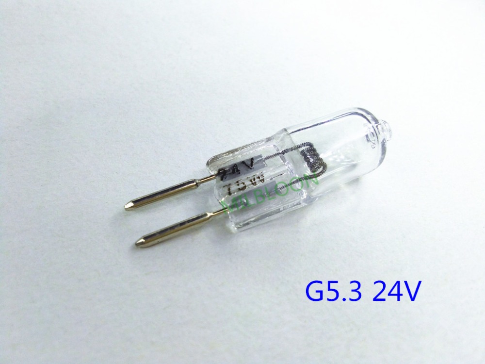 5PCS G5.3 24V halogen bulb 35w 50W G5.3 Aroma lamp bulb 24v Mechanical working light bulb 24v G5.3 70w crystal chandelier bulbs
