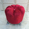 High quality modern fashion shoes stool chair sofa outdoor home upholstered stool ottoman comfortable round pouffe footstool