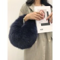 Top Grade Real Fox Fur Shoulder Bags New Winter Handbag Korean winter Fashion Ladies messenger Bag Crossbody Flap Bags