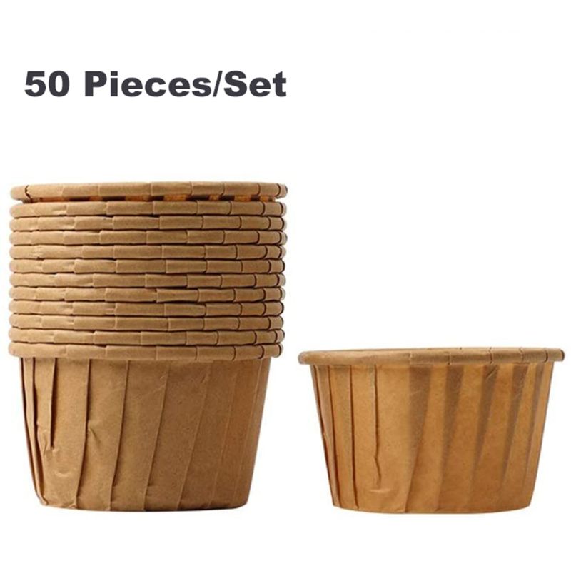 50pcs Muffin Cupcake Paper Cup Oilproof Cupcake Liner Baking Cup Tray Case PXPC