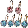 Vintage Fruit Fresh Garnet Earrings Classic Resin Stone Pomegranate Dangle Earring Jewelry for Women Gifts