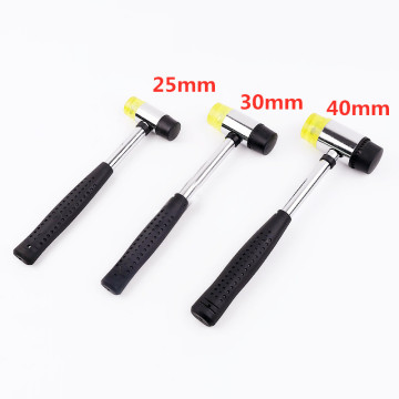 25mm 30mm 40mm Mini Hammer Double Faced Household Rubber Hammer Domestic Nylon Head Mallet Hand Tool for Jewelry / Craft / DIY
