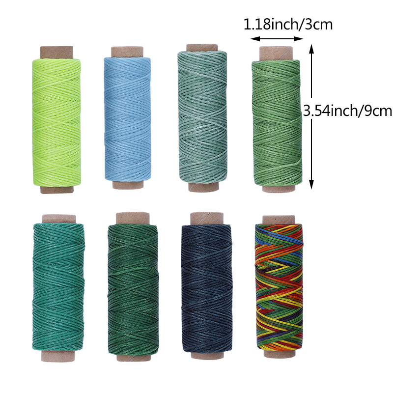 LMDZ 150D 50m Sewing Thread Wax Line DIY Handmade Wear-Proof Leather Sewing Flat Wax Thread DIY Craft Tool Sewing Threads