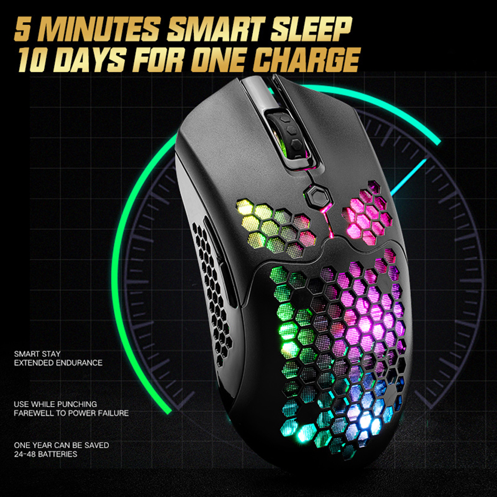 X2 Wireless Gaming Mouse 7 Buttons 12000 DPI Adjustable RGB Ergonomic Optical Computer Mouse Gamer Mice For PC Desktop Laptop