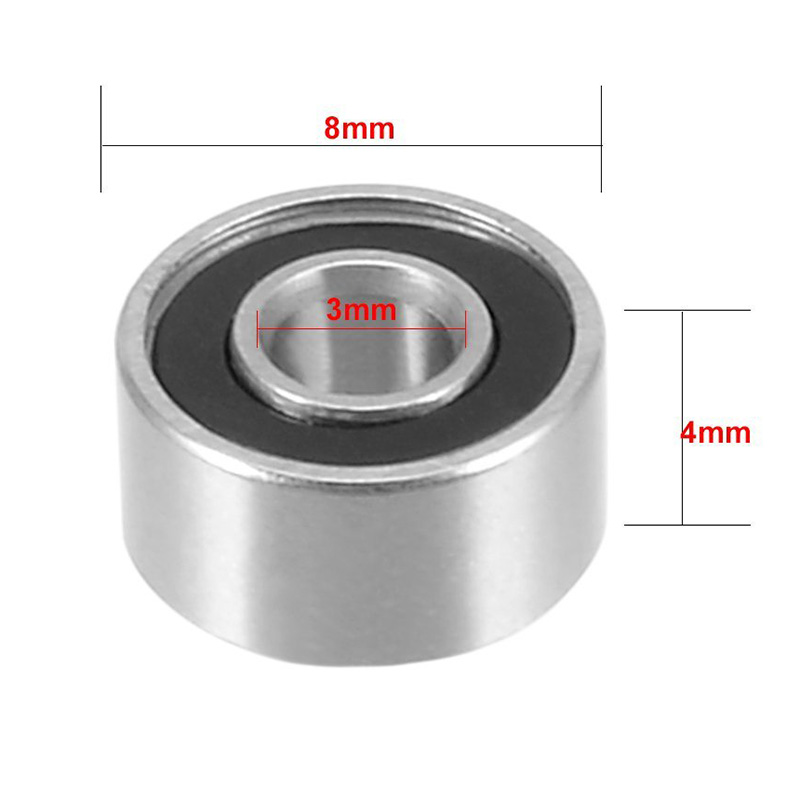 20pcs 693RS 3mmx8mmx4mm Double Sealed Miniature Deep Groove Ball Bearing Carbon steel high speed Miniature Deep Groove Ball Bear