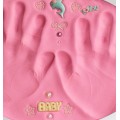 40g/11 Colors baby care Air Drying Soft Clay Baby Handprint Footprint Imprint Kit Casting Parent-child hand inkpad fingerprint