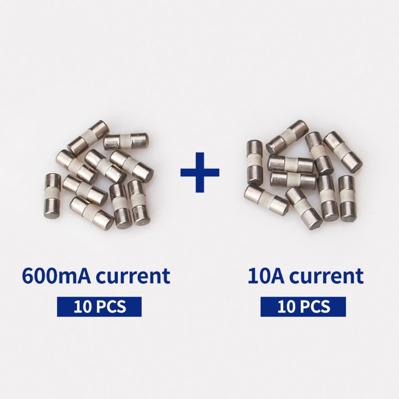 20pcs Ceramic Fuse For Multimeter Instrument 600mA 10A Ceramic British Plug Fuse 37MD