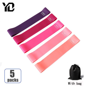 5 Colors Resistance Bands Set Fitness Equipment Yoga Gym Strength Workout Elastic Bands Resistance Bands Indoor Outdoor Fitness