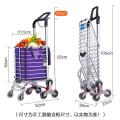 shopping cart small cart folding climbing hand-cart portable climbing stairs old household portable trolley car