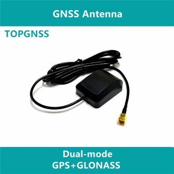 Car external GPS GLONASS Dual antenna active patch ceramic antenna,GNSS GLONASS antenna,SMA male Straight connector