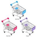 Creative Baby Metal Mini Shopping Cart Crafts Ornaments Trolley Storage Car