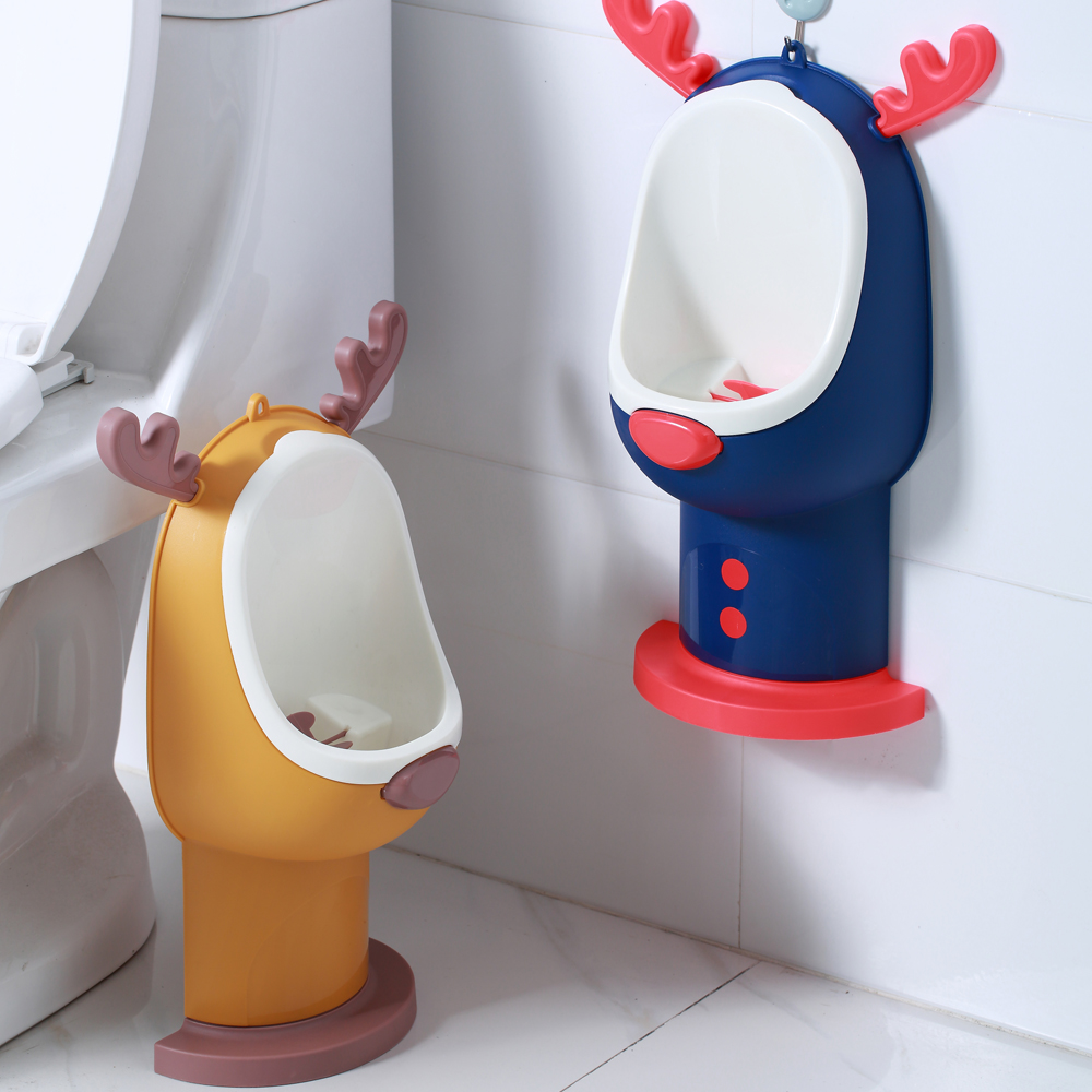 1-6Y Baby Boys Potty Kids Urinal Deer Children's Toilet Training Urinal Stand Hook Pee Trainers Pot
