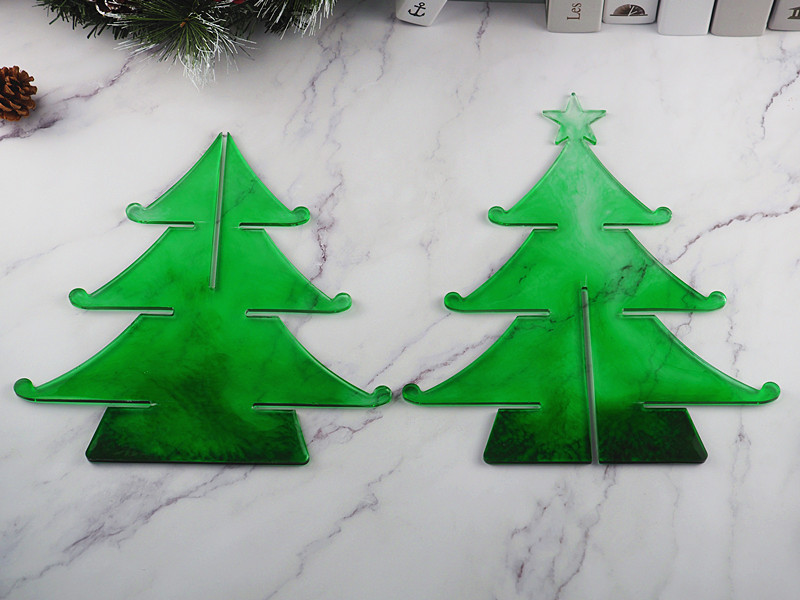 3D Christmas Tree Storage Shelf Silicone Mold for Diy Craft Epoxy Resin Mould Jewelry Making Tools