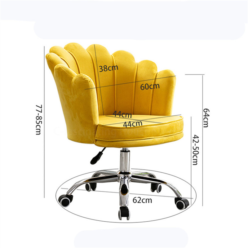 Company Lift and Swivel Office Chair Computer Chair Petals Living Room Sofa Chair Pink Bedroom Single Sofa Chairs Dresser Chair