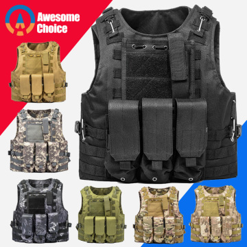 USMC Tactical Vest for Airsoft Military Molle Combat Assault Plate Carrier Tactical Vest CS Outdoor Clothing Hunting Vest